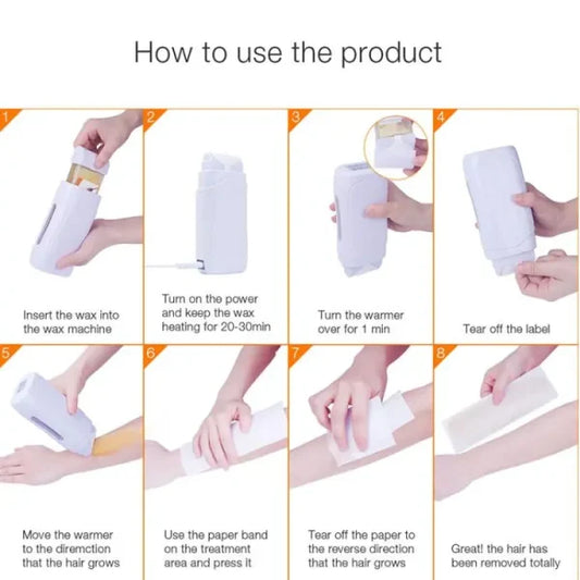 Roll-On Wax Heater Cartridge – Portable Hair Removal Epilator for Women at Home