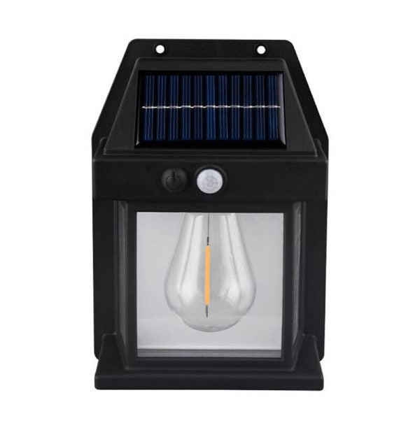Solar Rechargeable Wall Lamp BK-888 | Waterproof Intelligent Garden Light