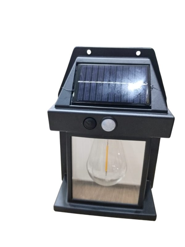 Solar Rechargeable Wall Lamp BK-888 | Waterproof Intelligent Garden Light