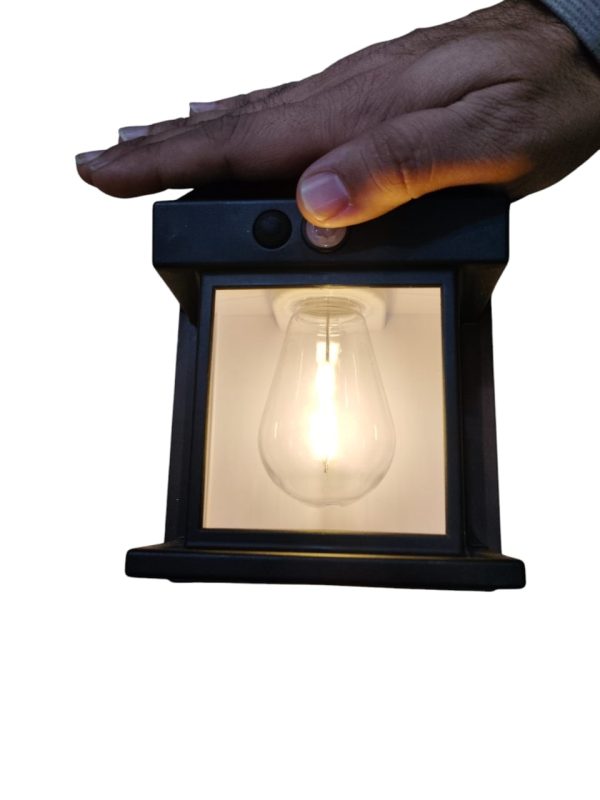 Solar Rechargeable Wall Lamp BK-888 | Waterproof Intelligent Garden Light