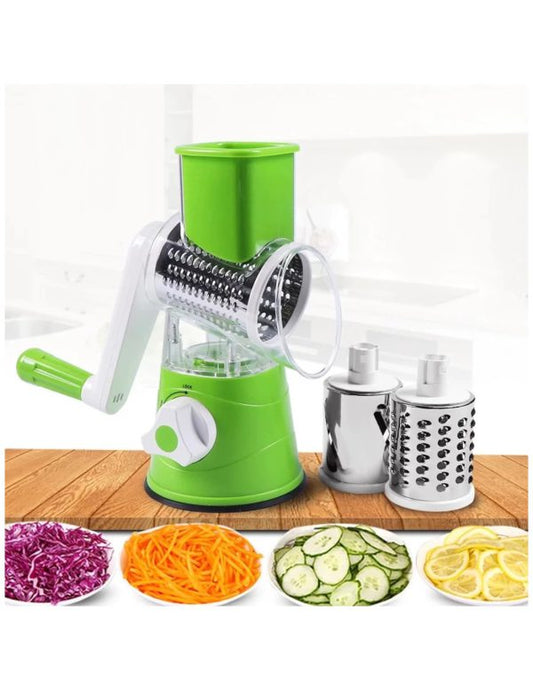 Tabletop Drum Grater – Manual Vegetable Cutter & Slicer for Kitchen (Random Color)