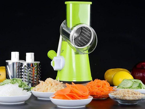 Tabletop Drum Grater – Manual Vegetable Cutter & Slicer for Kitchen (Random Color)