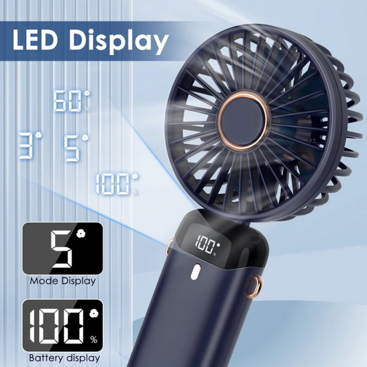Mini Portable Handheld Fan – USB Rechargeable Personal Fan for Daily Use