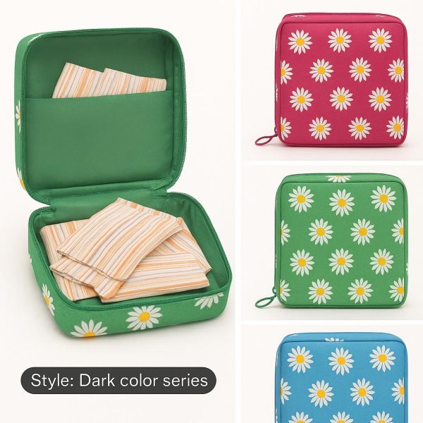 Women’s Sanitary Pad & Cosmetic Pouch – Hygiene & Makeup Storage Bag (Random)